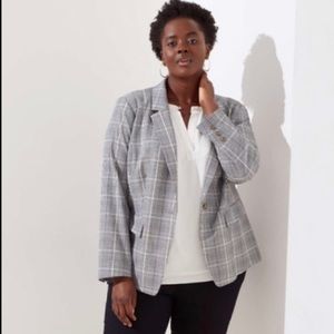 NWT Loft Plaid Blazer